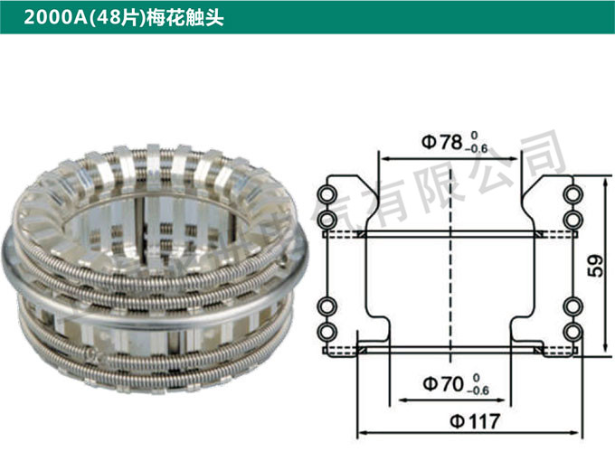 2000A(48片)梅花触头