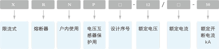 XRNP高压限流熔断器的型号及含义