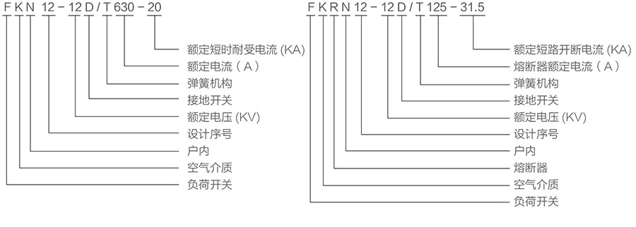 FKN12-12D系列负荷开关的型号及含义