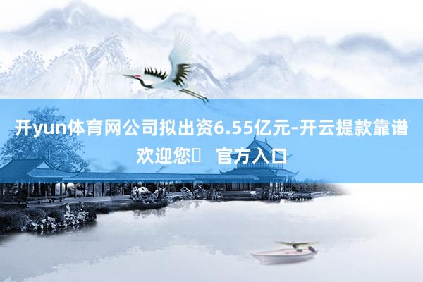 开yun体育网公司拟出资6.55亿元-开云提款靠谱欢迎您✅ 官方入口